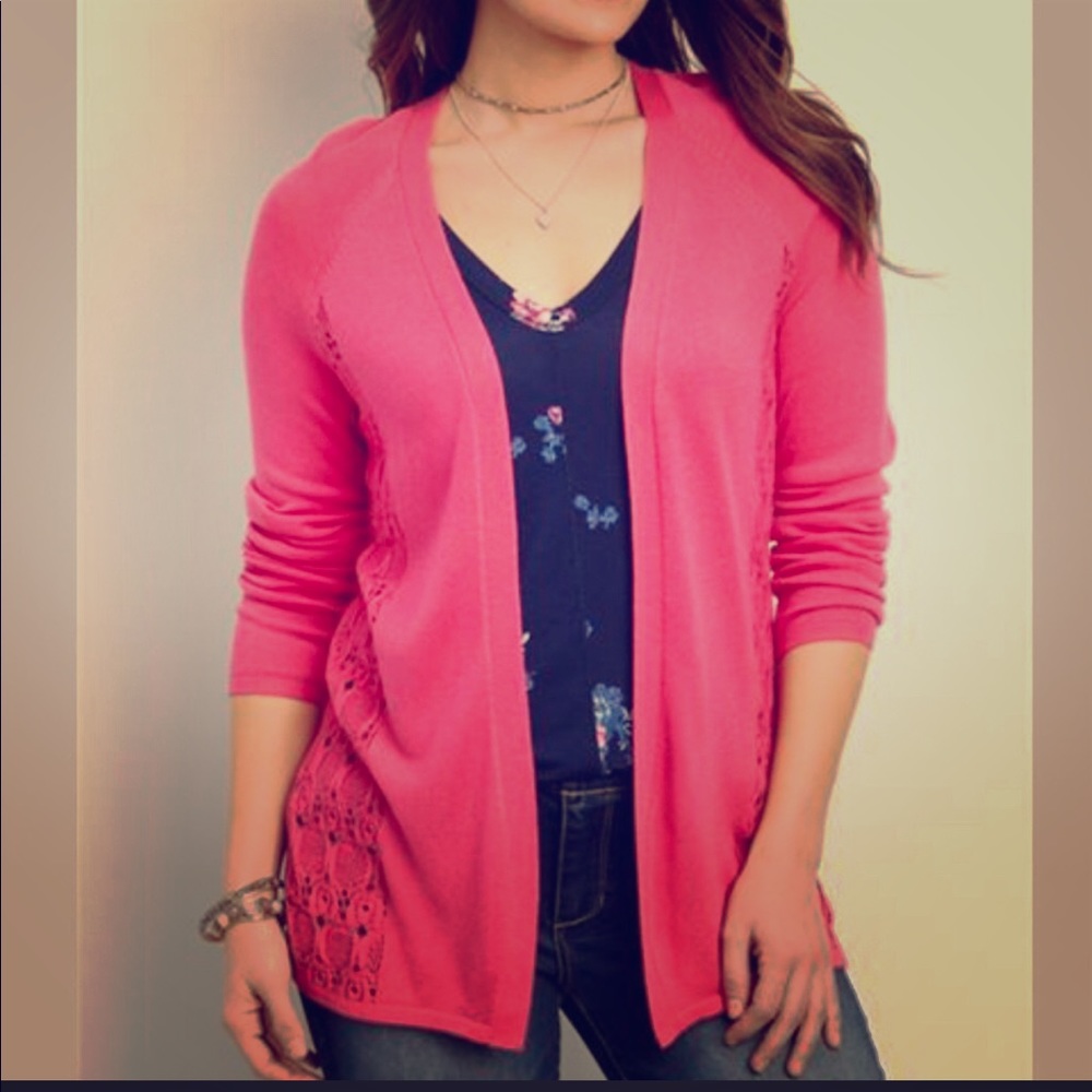 Maurice’s Patterned Pointelle Stitch Cardigan